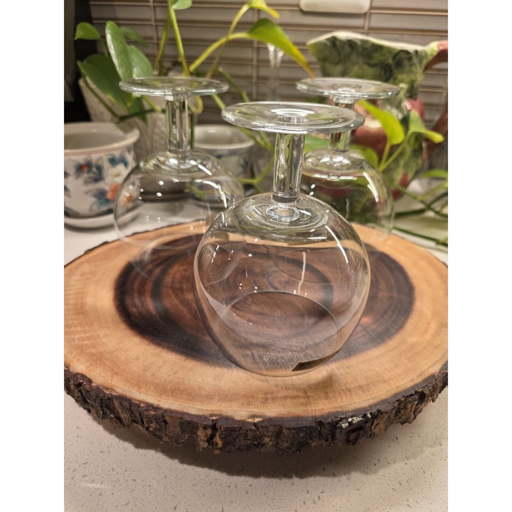 3 Toscany Hand Blown Balloon Glasses - Picture 3 of 14